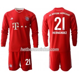 FC Bayern München Lucas Hernandez 21 Voetbaltenues Kind Thuis 2020/21 - LS (+ Korte broeken)